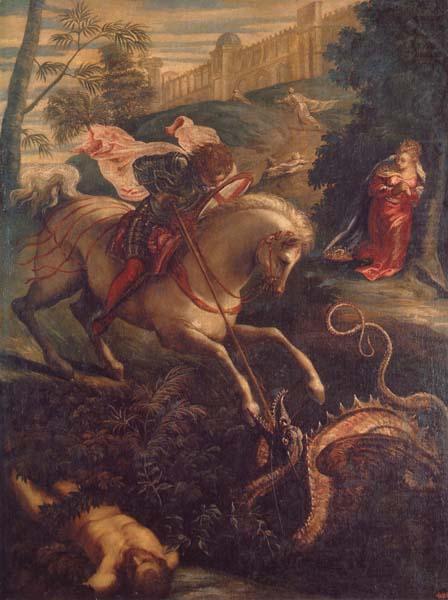 Jacopo Tintoretto St.George and the Dragon china oil painting image
